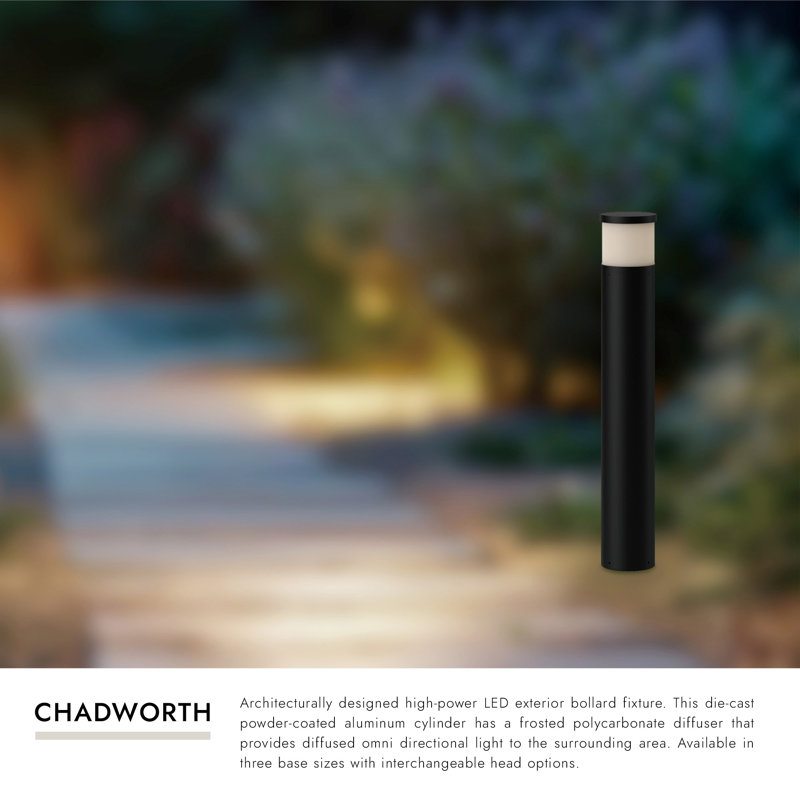 Chadworth LED Bollard Light, 39.88" H x 6.38" W x 6.38" D
