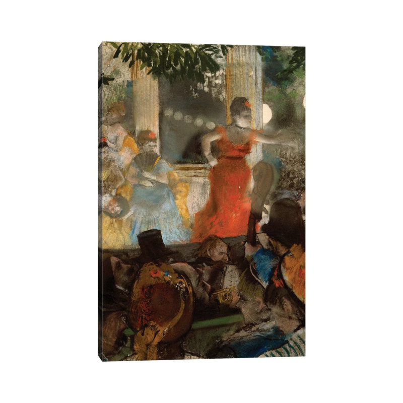 Le Cafe Concert, À Ambassadeurs, 1876 by Edgar Degas - Wrapped Canvas Painting, 20.32 cm H x 30.48 cm W
