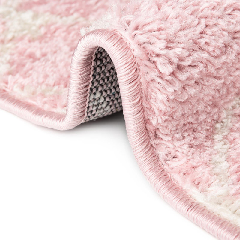 Tapis d'intérieur Somerville, Pink, Tapis de couloir 2 pi 7 po x 10 pi