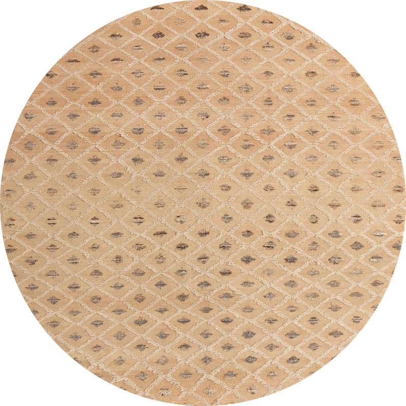 Tapis abstrait moderne 4844, Rond 7 pi