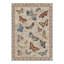 Tapis d'intérieur beige / brun à motif de papillons floraux Adonis Aura-1293808819