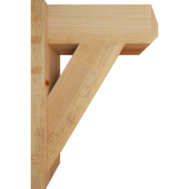 Artisan traditionnel en bois rustique, P 20 po x H 28 po, Sapin Douglas de 8 po (sciage brut)