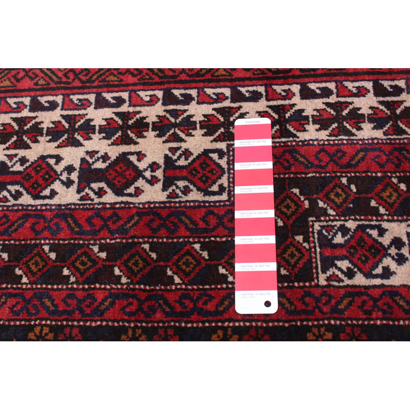Tapis rouge Dequita 2 pi 10 po x 4 pi 6 po