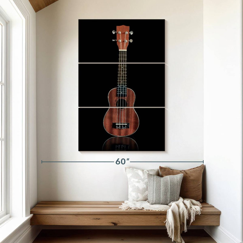 Abarca Wooden Ukulele, 50" H x 32" W
