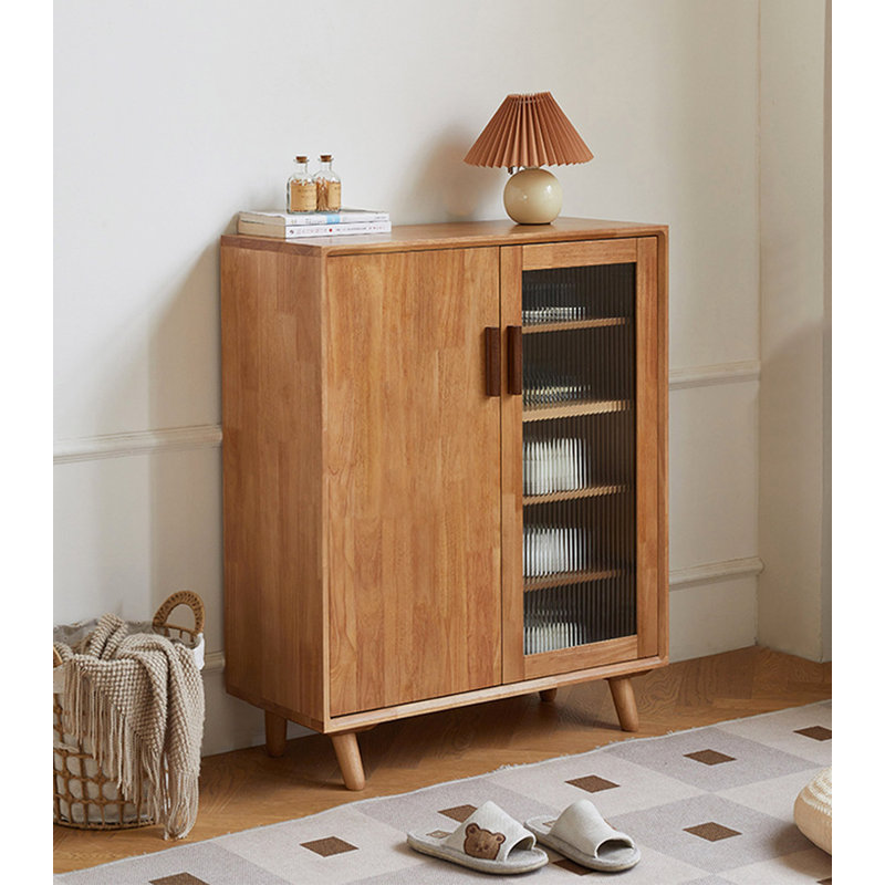 Armoire pour chaussures en bois d'hévéa