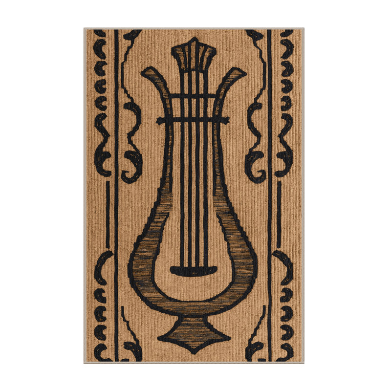 Tapis lavable Lyre Music, Rectangle 6 pi x 9 pi