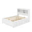 Lit plateforme double avec lit gigogne, tiroirs et port USB-411306440