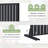 72" Outdoor Rectangular Metal Privacy Screen-112596119-112596120