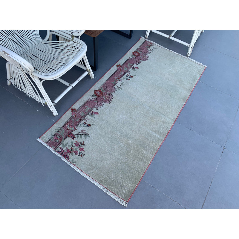 Vintage Turkish Oushak Rug with Floral Design - Perfect for Bedrooms and Organic Decor