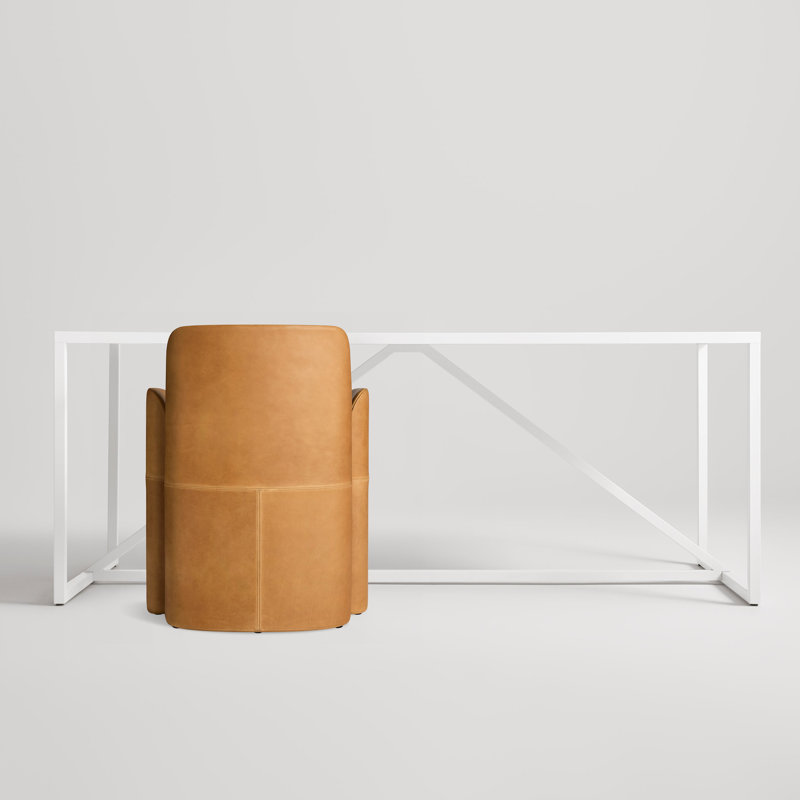 Parentheses Leather Arm Chair
