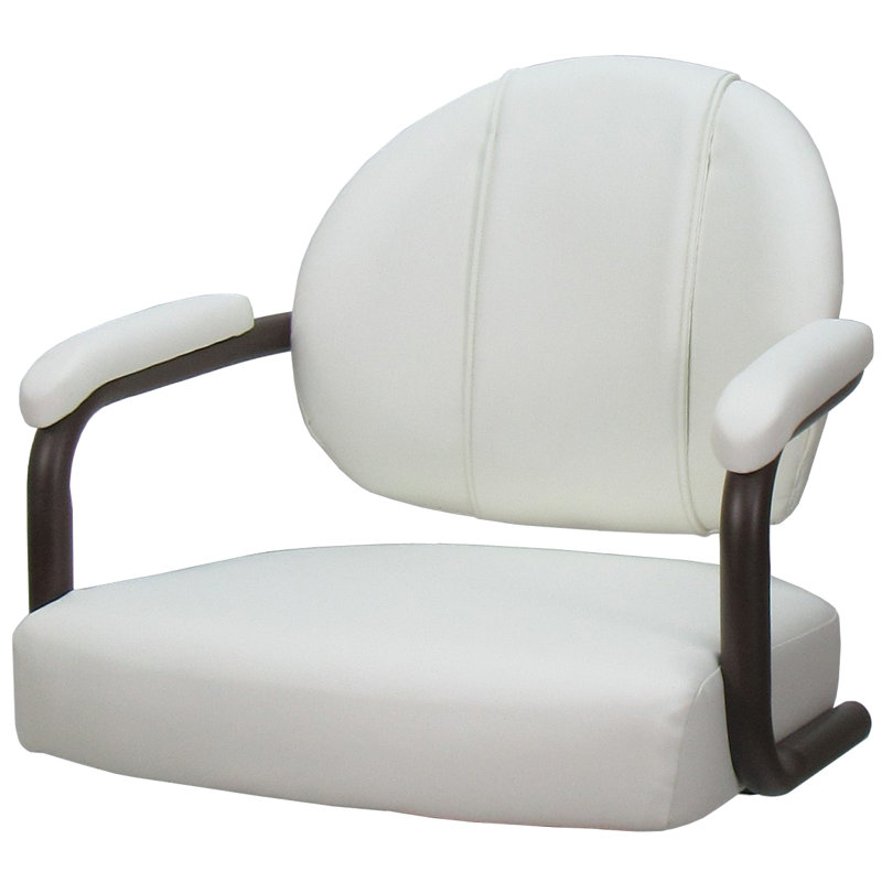 Tabouret de bar pivotant 30 po Hatfield, Blanc