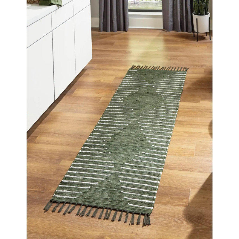Gwin Cotton Indoor Rug, Runner 2' x 8'