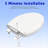Round Toilet Seat Almond, Toilet Seat 16.5 inch Soft Close(Almond)-130119874