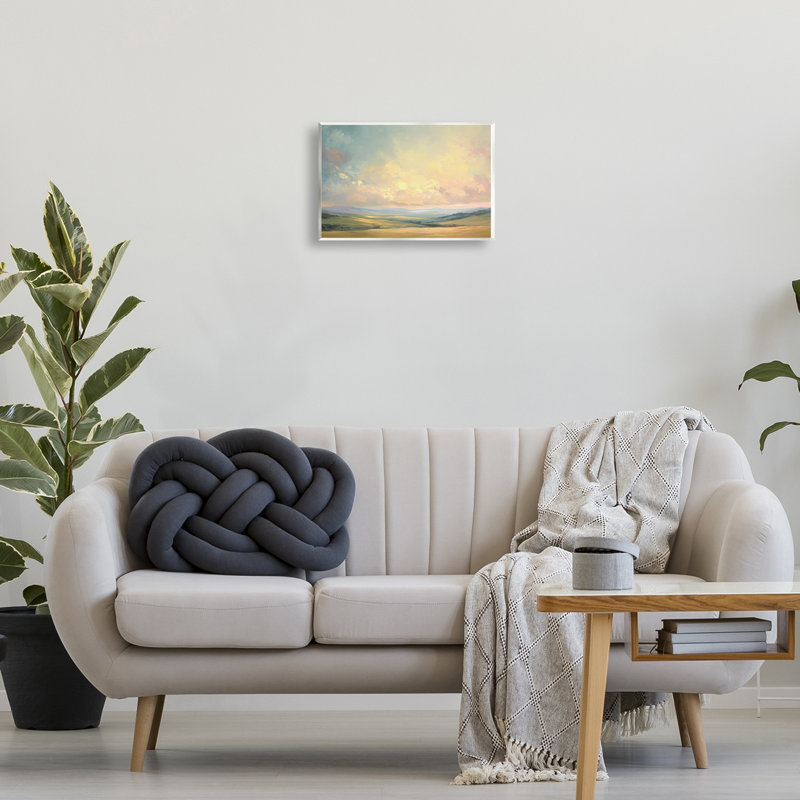  "Tranquil Twilight Fields", art mural par Gina Kelly, H 10 po x l 15 po