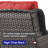 Dahlyla Wicker 2 - Person Patio Conversation Set with Cushions-436596330-436596332