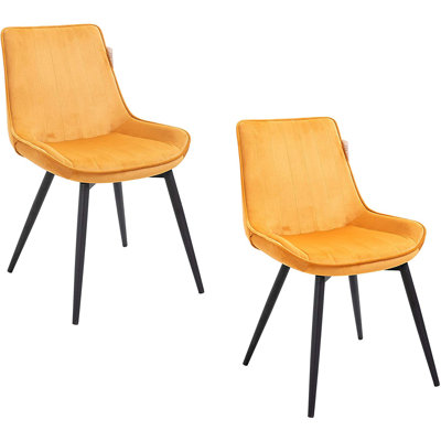 Pyle 47cm H Velvet Upholstered Side Chair