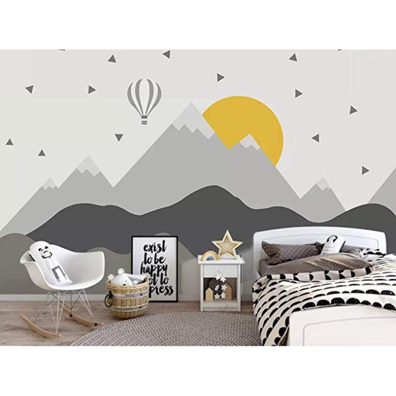 Murale montgolfière pour enfants Thelonius, L 35 po x l 55 po