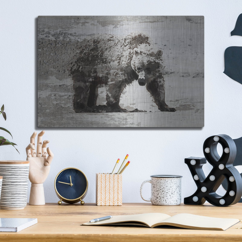 " Walking Bear " by Irena Orlov, 12" H x 16" W
