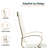 Humairaa Leather Office Chair – Executive Task Chair with Swivel, Adjustable Height & Gold Base for Home Office or Conference Room-325982890