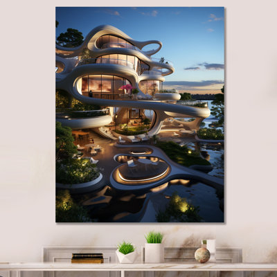 Futuriste architecture IV - reproduction sur toile