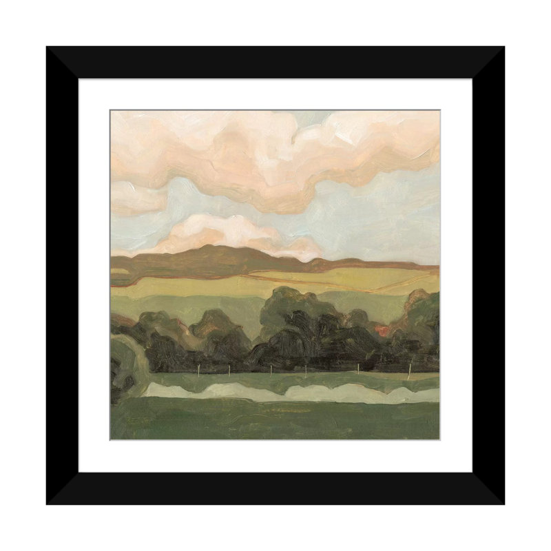 «Ochre Evening I» par Emma Scarvey - reproduction d'art sur toile tendue, H 24 po x l 24 po x P 1 po