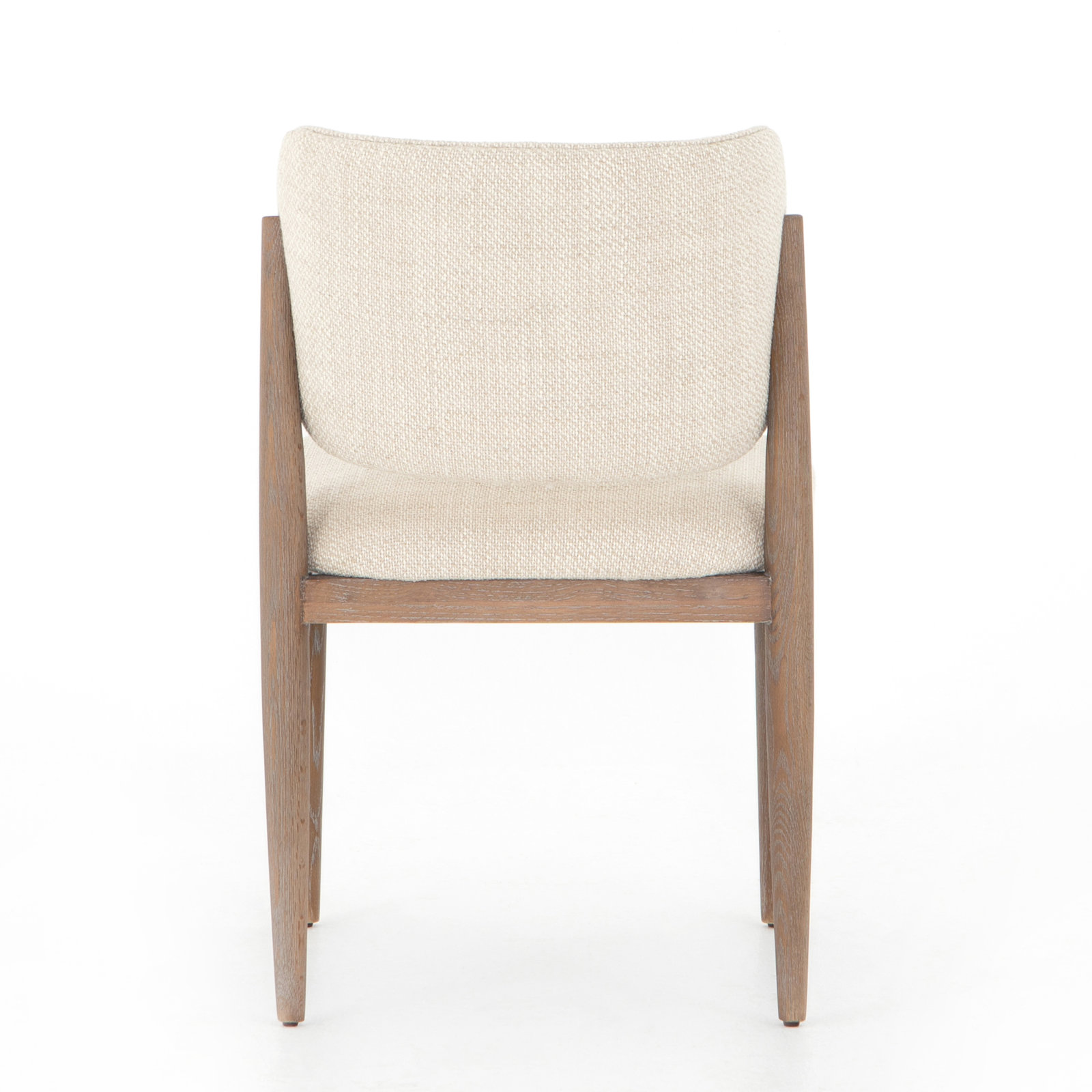 Lucille 19.5'' H Upholstered Side Chair, Irving Taupe Polyester Blend/Pecan Whitewash