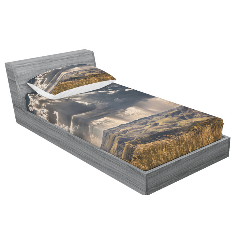 Microfiber Sheet Set, Twin Sheet Set with Fitted Sheet