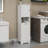 Laundry Sorter Cabinet with Tilt-Out Door – Off-White MDF | Minimalist | Laundry Room