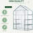 Vinyette 5' X 2.5' 6.5' Walk-In Greenhouse From , Portable, 3 Tier Shelves, Clear Plastic Cover, Strengthen Backyard Garden Protection And Organization Portable Greenhouse, 6.5', Weatherized Rejuvenate