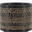 S / 2 5/8 "GLACE GLACÉE AVEC SUPPORT, NOIR