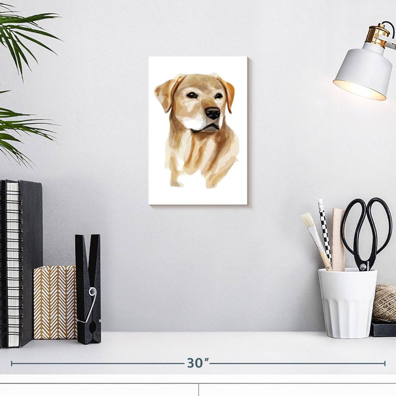 Brampt Yellow Lab, H 12 po x l 8 po