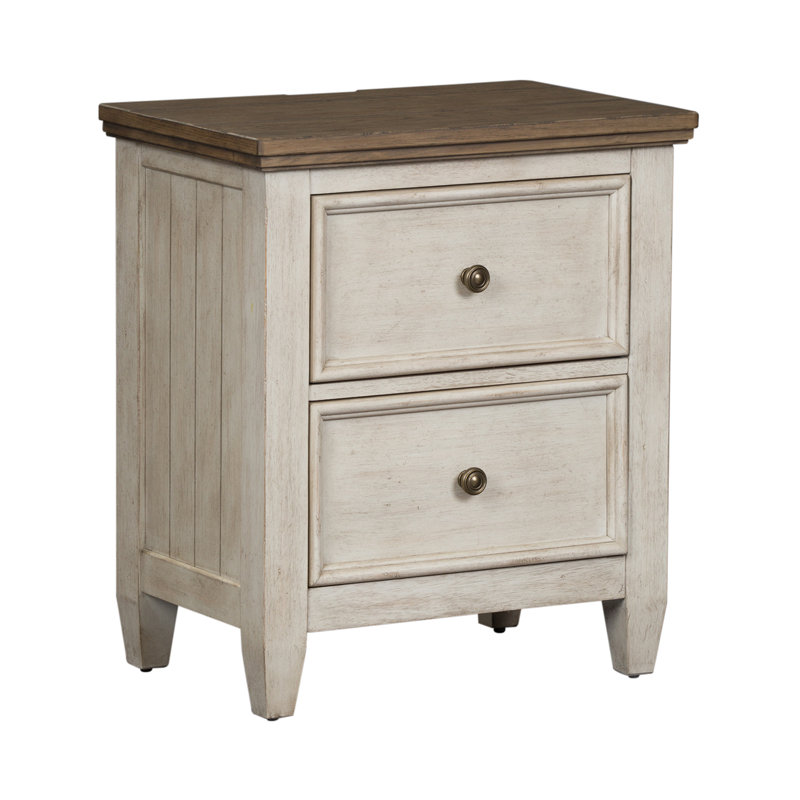 Haylee 2 Drawer Nightstand w/ Charging Station