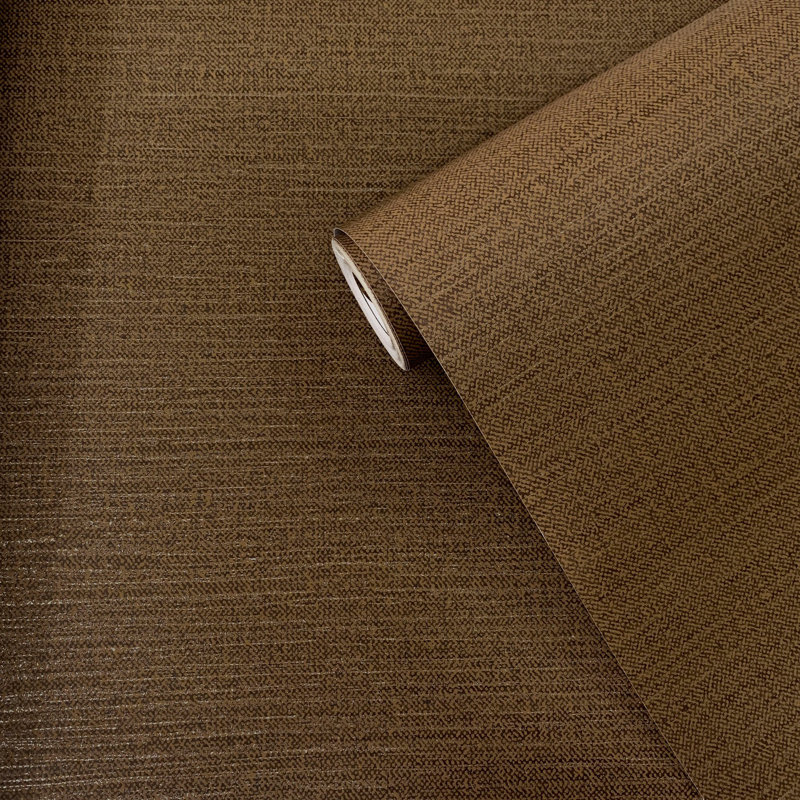 Boutique Shimmery Weave Wallpaper Roll, Brown