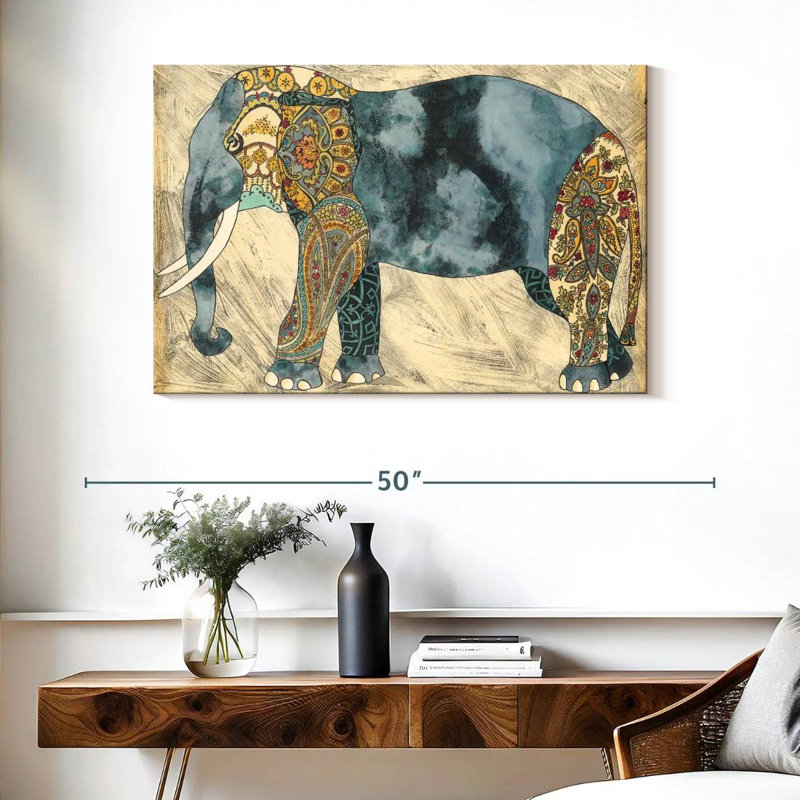 Éléphant royal, H 26 po x l 39 po
