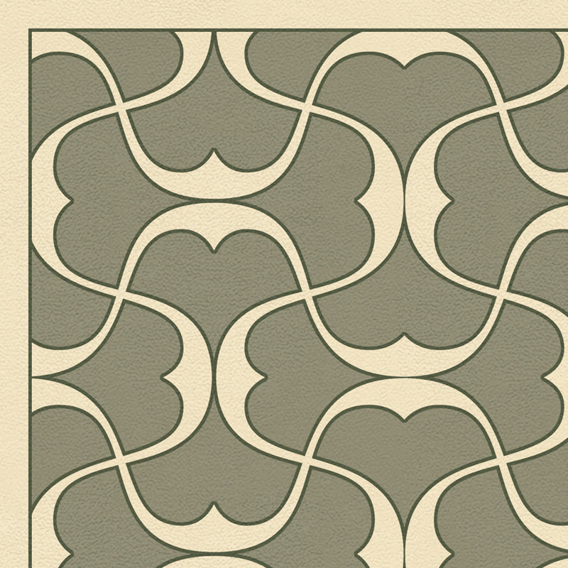 Aldo Vinyl Geometric Indoor Rug, Runner 2'6" x 8'