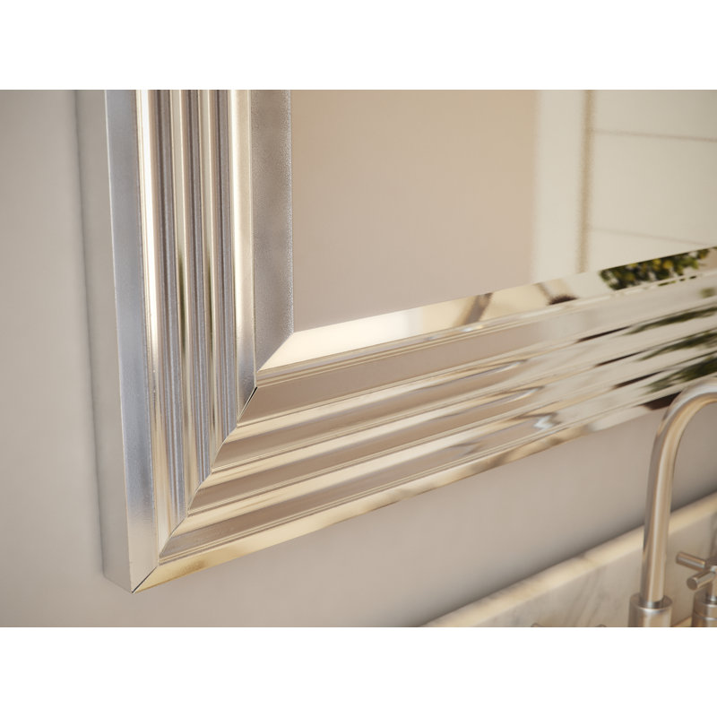 Lyonesse Mirror - Chrome - 24"W x 30"H, 30" H x 24" W, Chrome