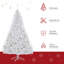 Sapin de Noël artificiel Douglas 6 pi avec branches réalistes, 250 lumières DEL blanc chaud et 1000 pointes