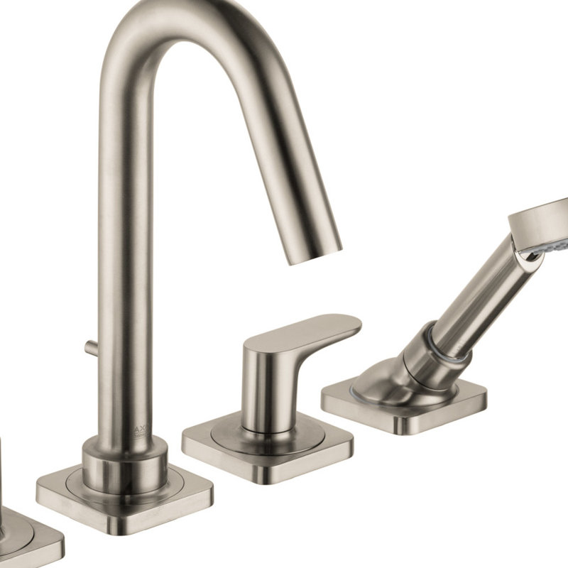 Citterio M Tub Filler with Diverter, Brushed Nickel