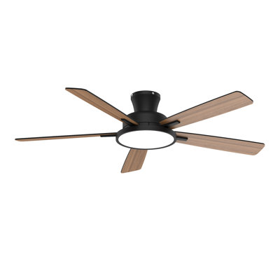 Ventilateurs de plafond encastrés de 52 pouces avec lumières DEL Wrought Studio ™