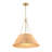 3-Light Modern Coastal Hand-Woven Rattan Pendant Chandelier-92306283