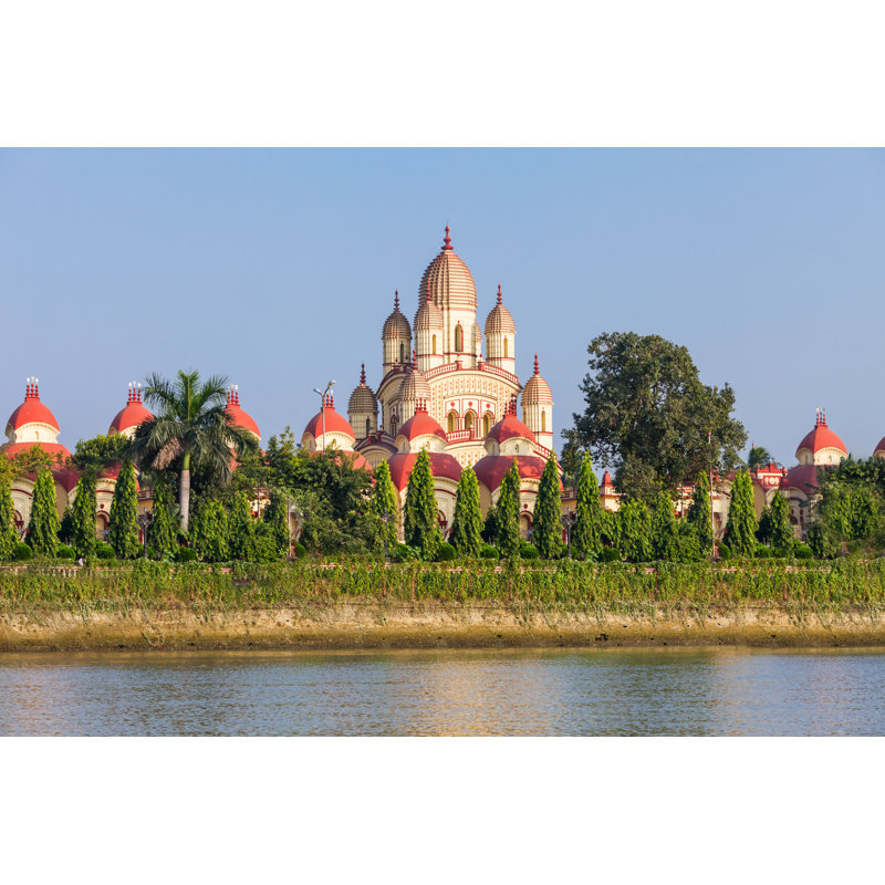 Dakshineswar Kali Temple by Viktorcap - Wrapped Canvas Print, 61cm H x 91cm W x 3.8cm D