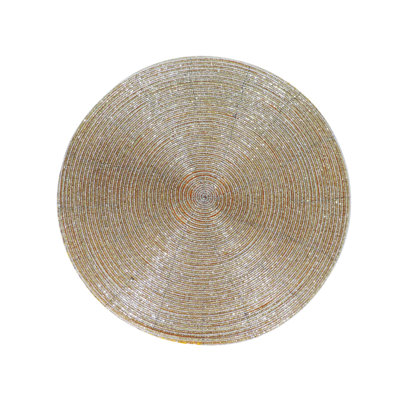 Heirloom Glass Beaded Placemats, Set of 4