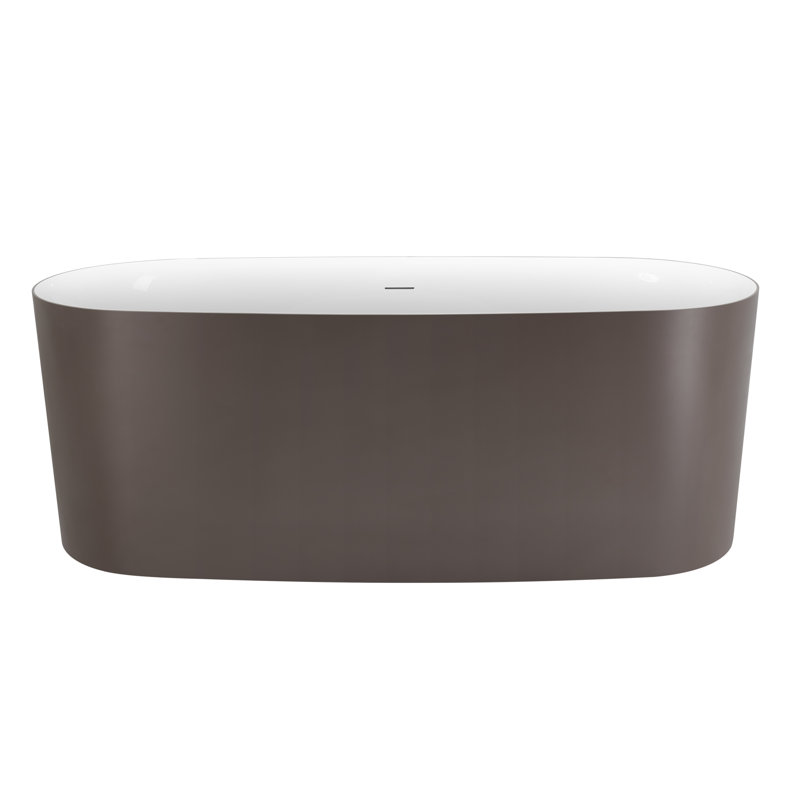 Baignoire de trempage autoportante en acrylique de 59,05 po x 27,55 po Helmsley