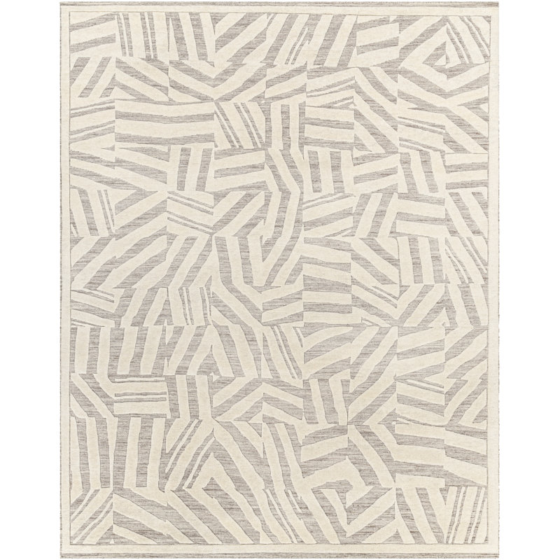 Tunus Wool Geometric Shapes Area Rug, Rectangle 10' x 14'