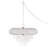 18.75"W Bevers 5-Light Large Silver Statement Chandelier with Cascading Crystals