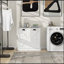 Armoire de trieur de linge sophistiquée à deux compartiments pour une organisation soignée