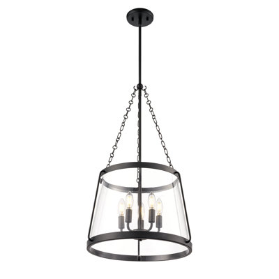 Adabella 17.75" 5-Light Pendant - Matte Black