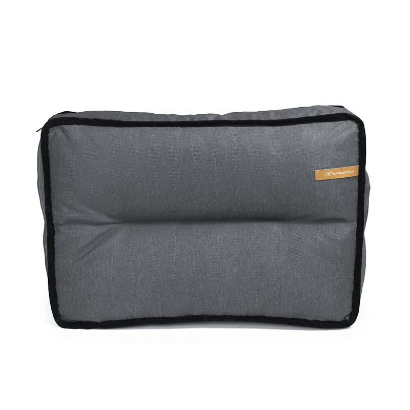 Bergamo Indoor / Outdoor Corner Pillow, Dark Grey