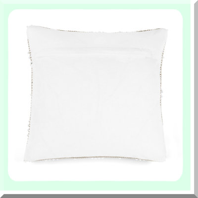 Hygge Diamond Textured Pillow Cover - Square Neutral Farmhouse Decorative Throw Pillow for Bed, Couch, Chair - Adelyn Collection