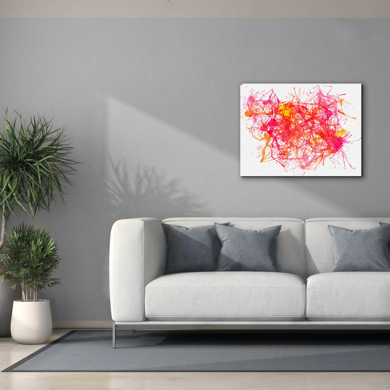 "Splatters 2" par Hello Angel, art mural sur toile, H 26 po x l 34 po x P 1,5 po
